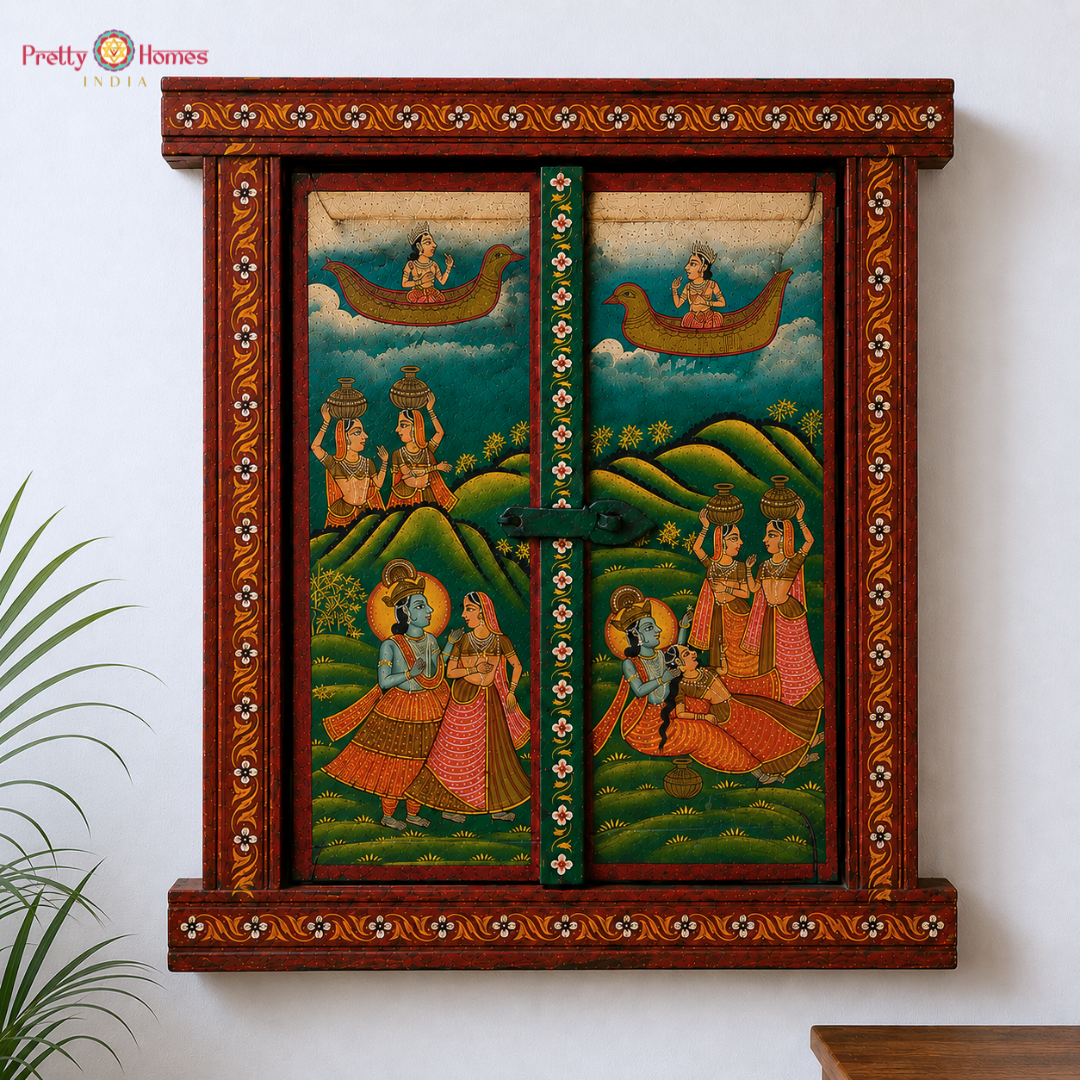 Hand-Painted Decorative Window