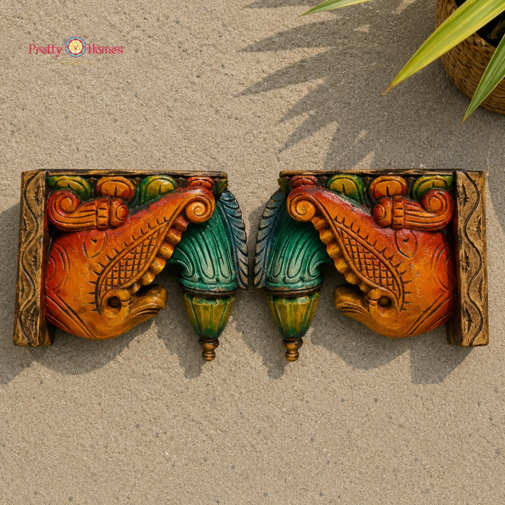 Yali Bodhil Style Wall Brackets / Corbels — (Pair)