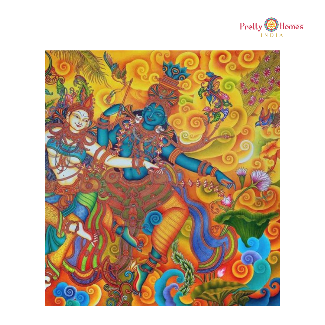 Krishna & Radha on the Swing