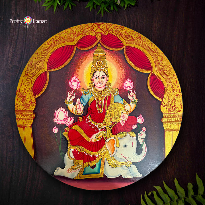Round Gajalaxmi wall accent&nbsp; – Ready to Hang