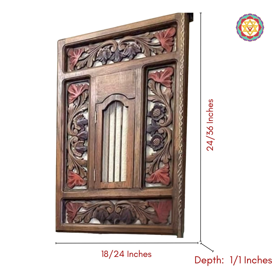 Beautiful Decor Wooden Window Frame,with carvings