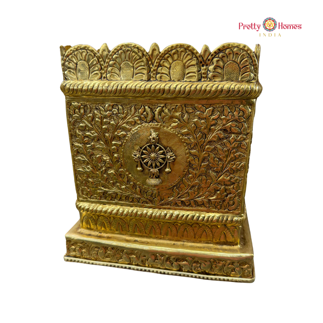 Tulsi Vrinda Planter with Shankh, Chakra & Namah Symbols