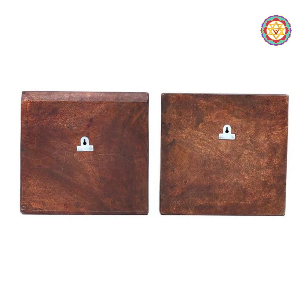 Back view showing built-in mounting for easy hanging