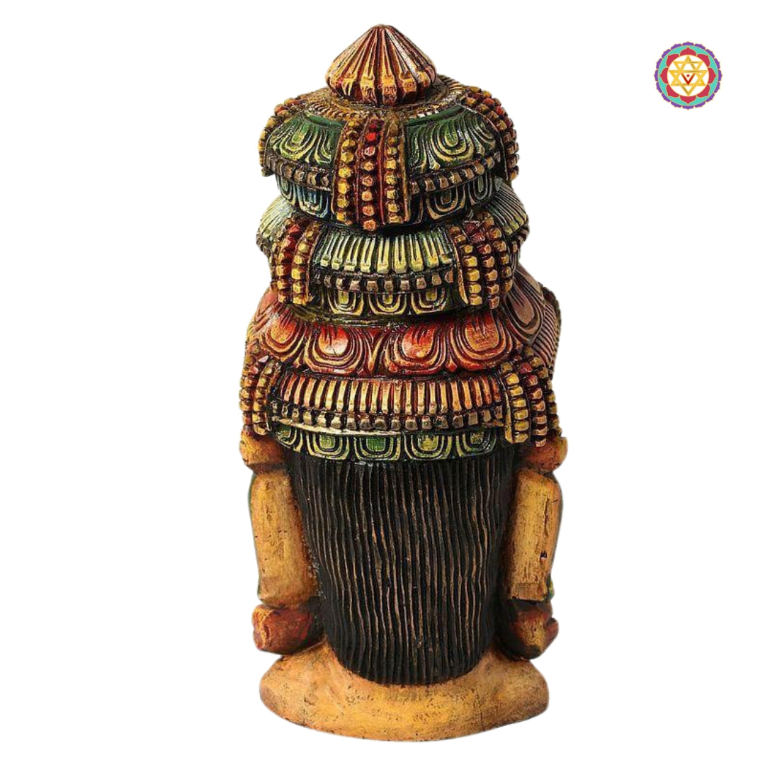 Goddess Uma (Devi Parvati) Head | Wood Carved Bust