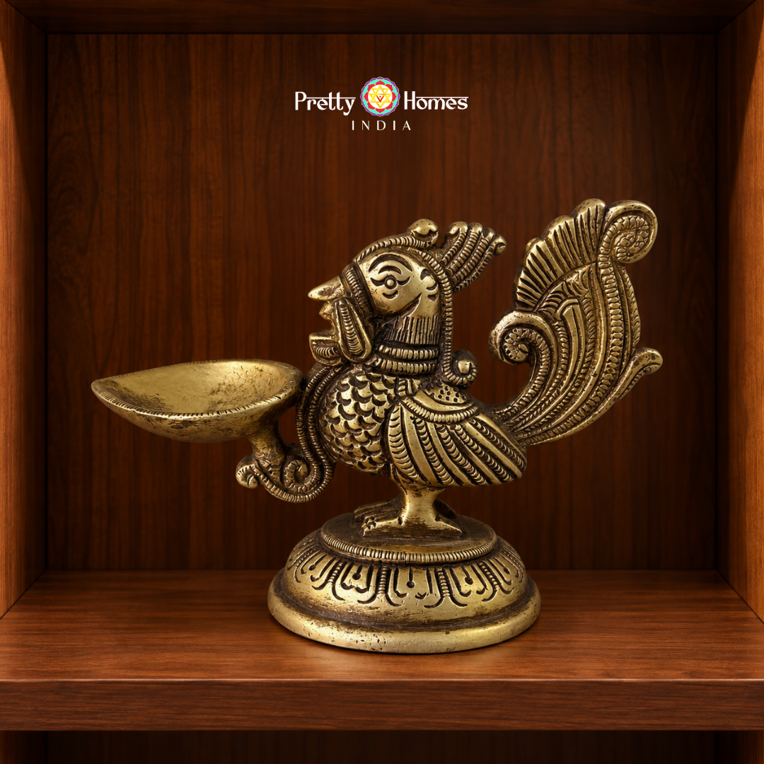 Brass Annapakshi Deepam