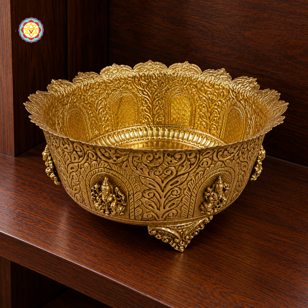 Ashtakshari Ashtalakshmi Design Uruli Display Bowl