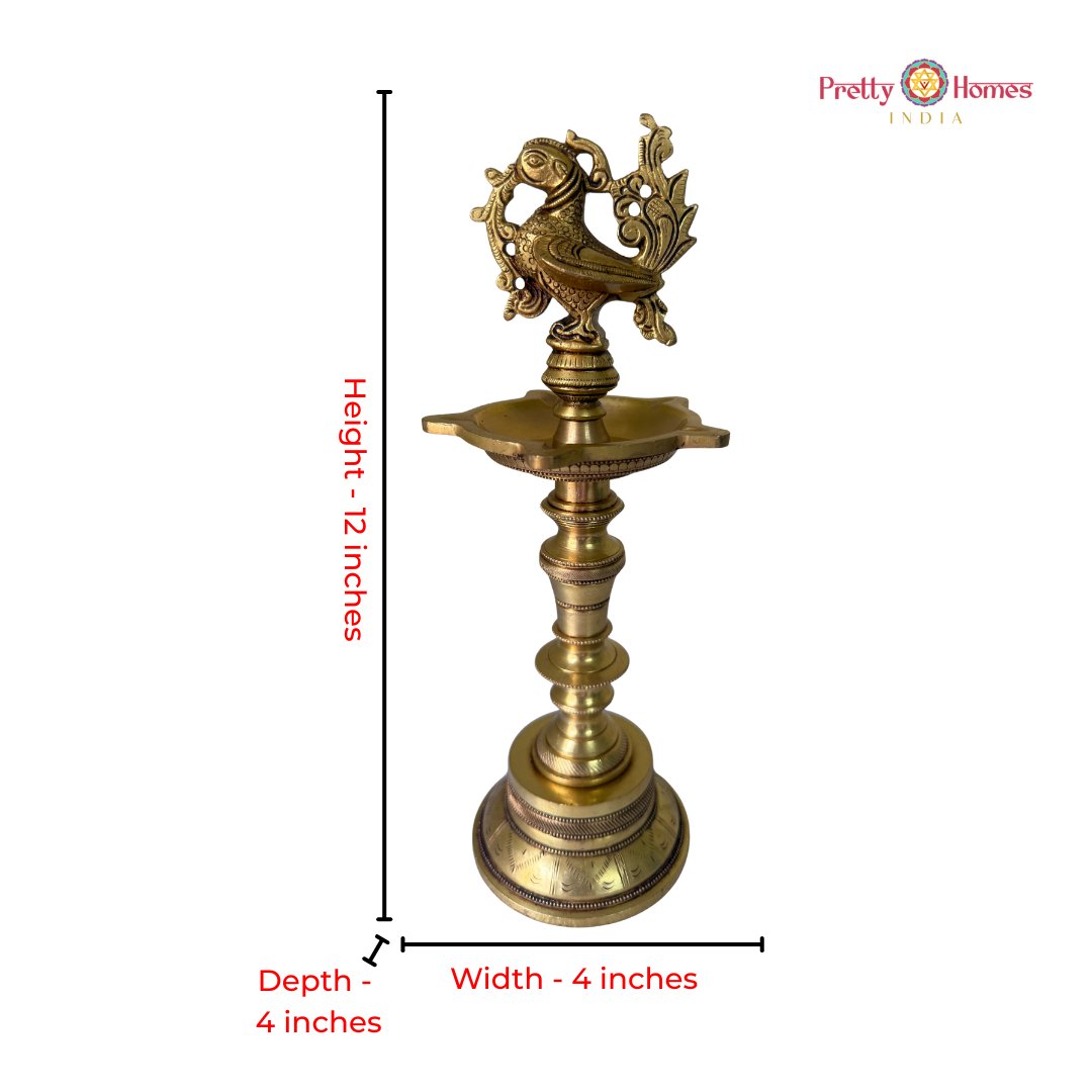 Brass Annapakshi Tabletop Lamp