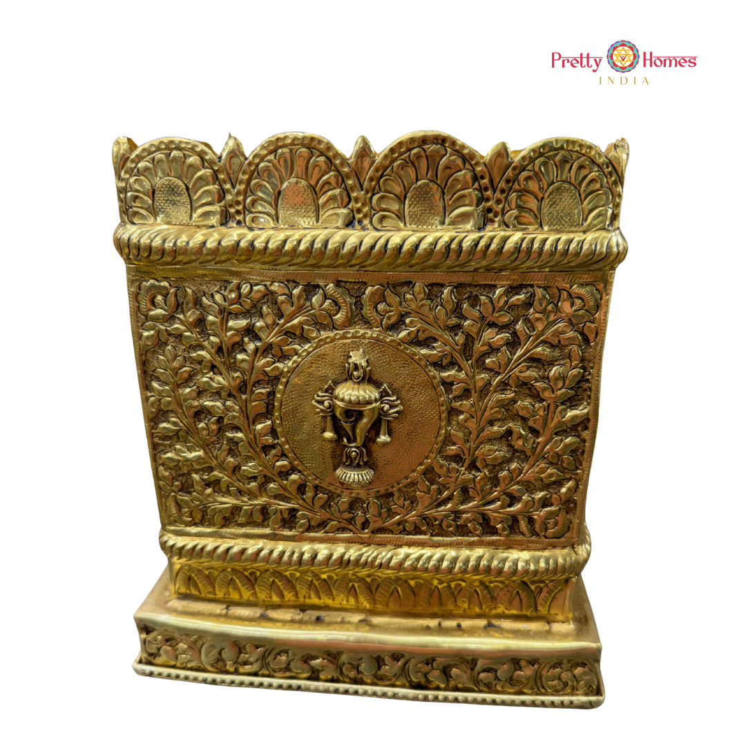 Tulsi Vrinda Planter with Shankh, Chakra & Namah Symbols