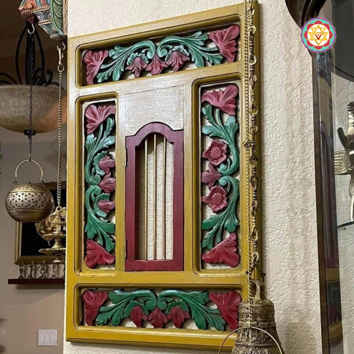 Beautiful Decor Wooden Window Frame,with carvings