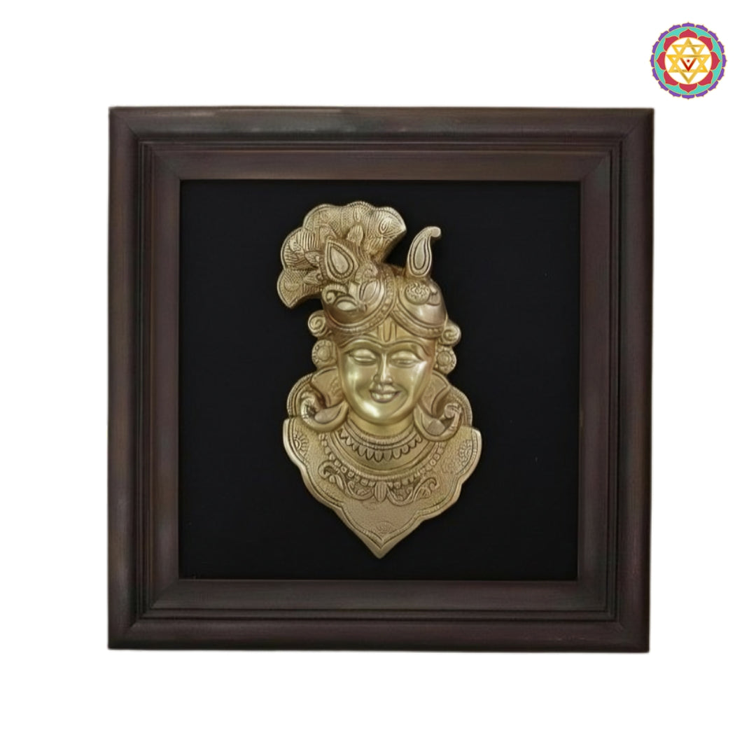 Devotional brass wall decor for pooja room