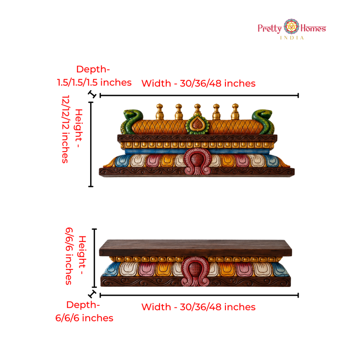 Chettinad Wooden Gopuram Set with Stand