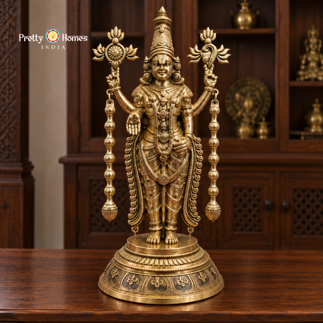 Handcrafted Lord Tirupati Balaji Idol in Superfine Brass