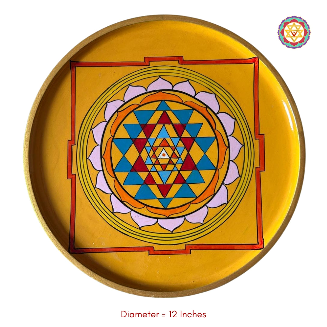 spiritual shree yantra decor symbolising prosperity and positive energy