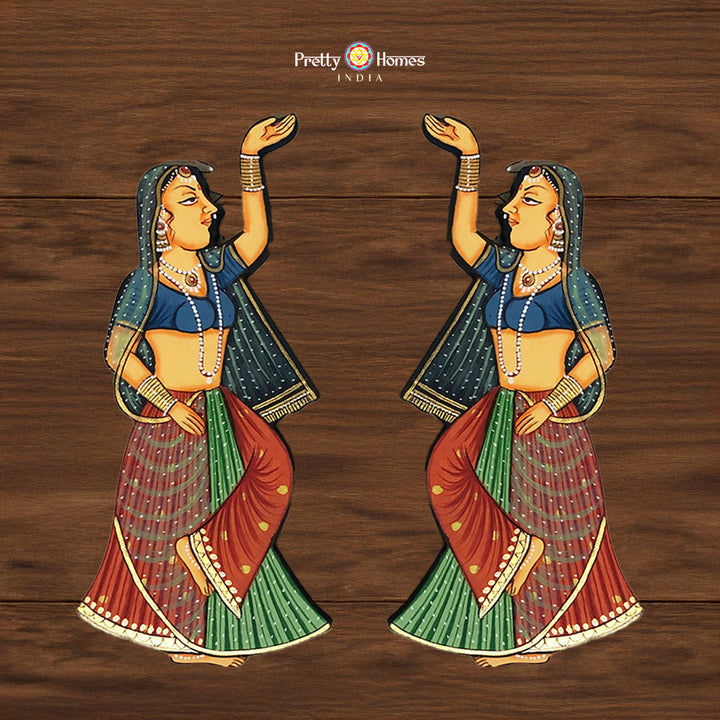 Set of 2 Gopika mdf cutouts