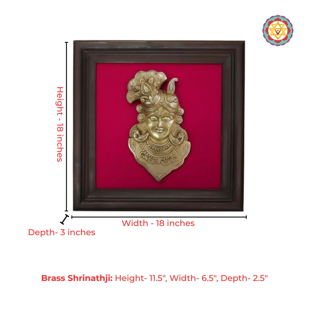 Spiritual brass decorative panel for home mandir