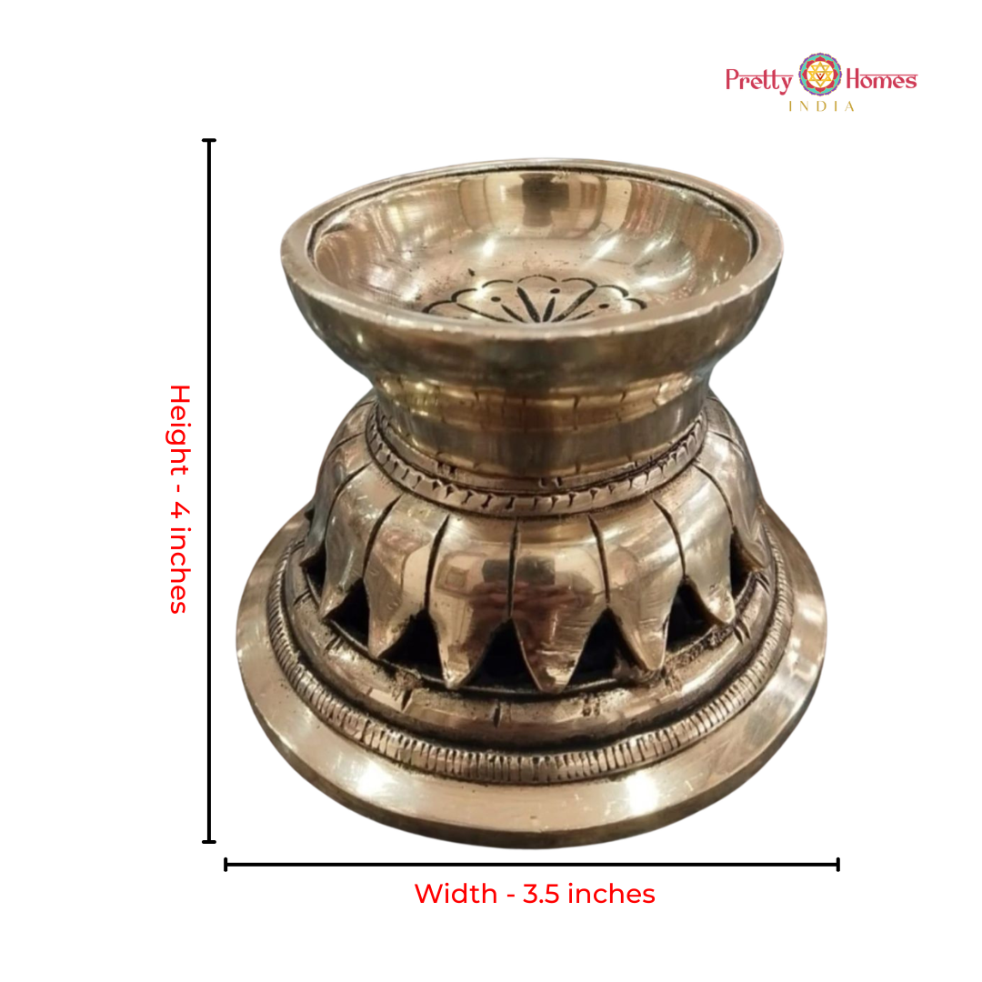 Brass Lotus Petaled Deepam