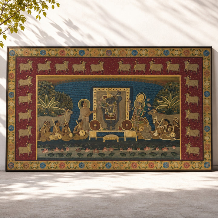 Antique Style Shrinathji Darshan Pichwai