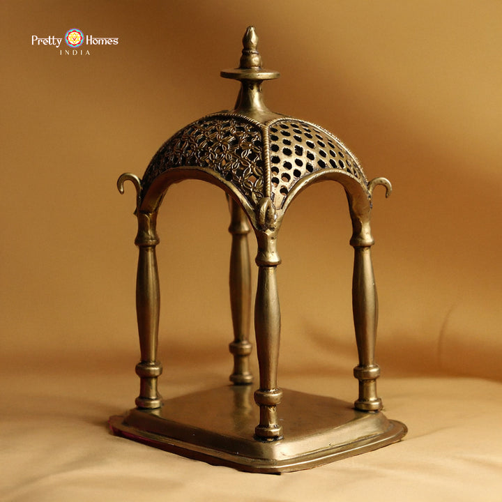Brass Jali Design Temple for home pooja room