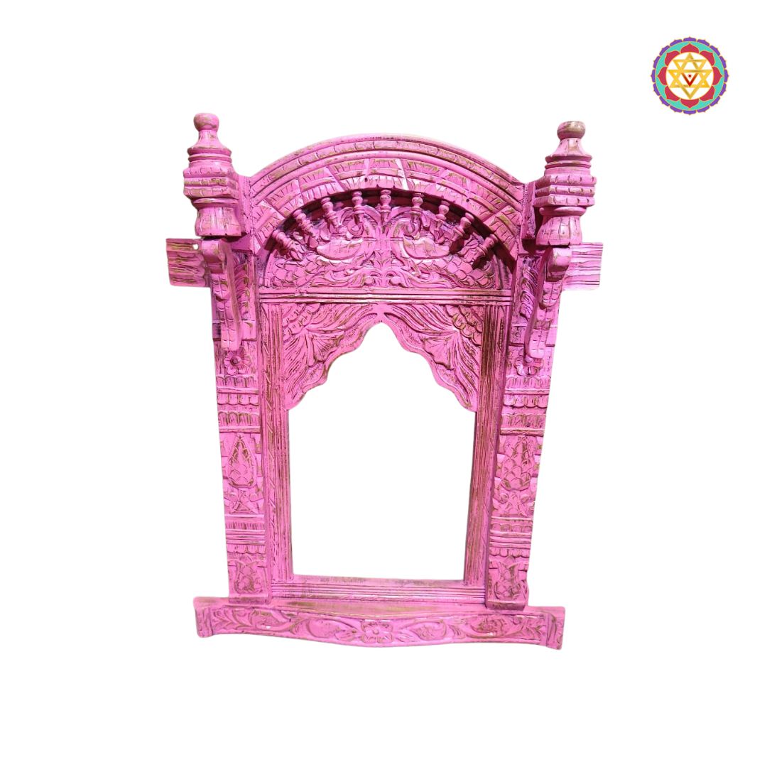 intricately carved decorative jharokha frame /window