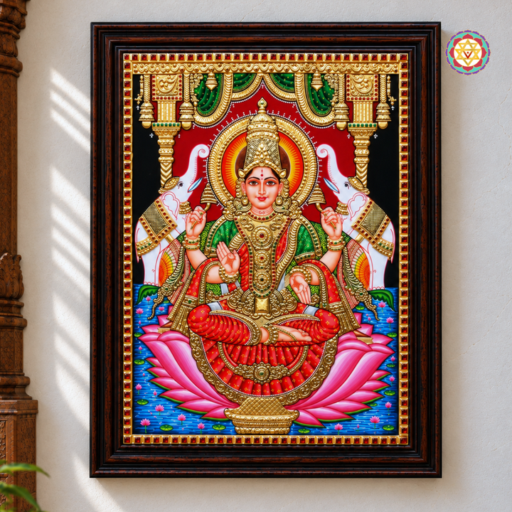 Gajalakshmi Tanjore Painting