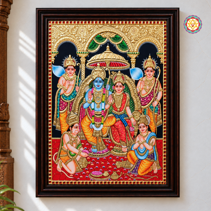 Lord Ram Darbar Tanjore Painting