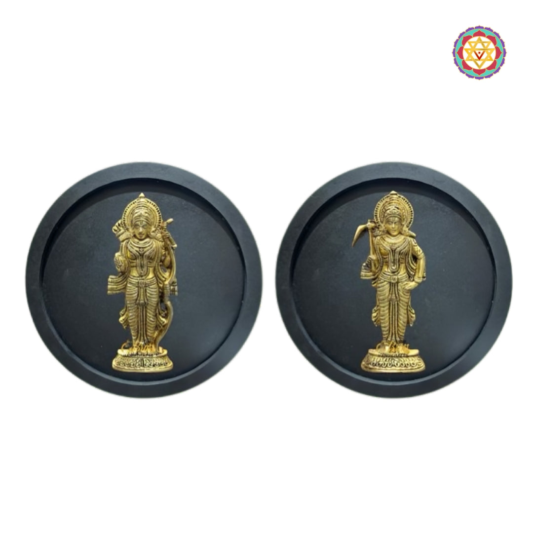 Vishnu Dashavatar brass wall mounts set