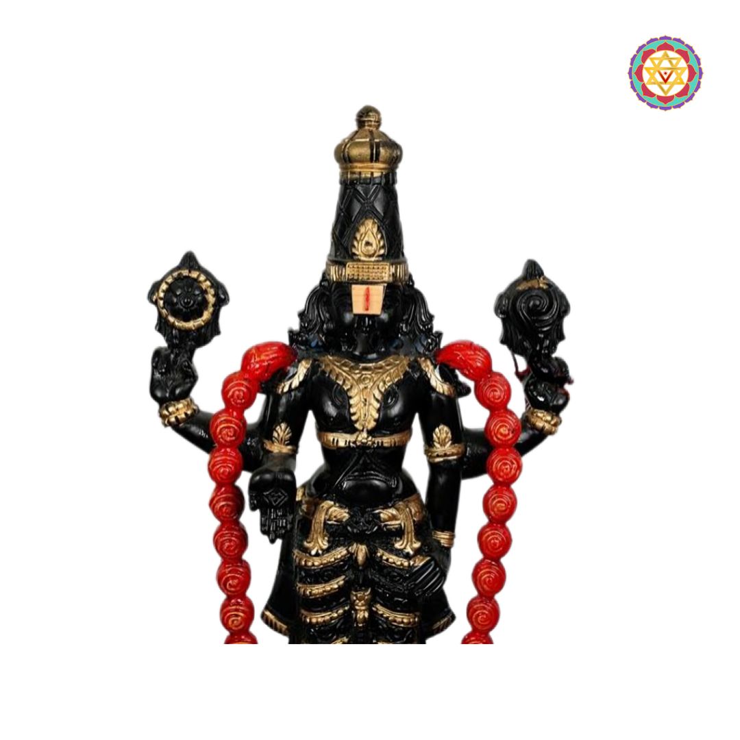 wood carving statue kalyana balaji for pooja space