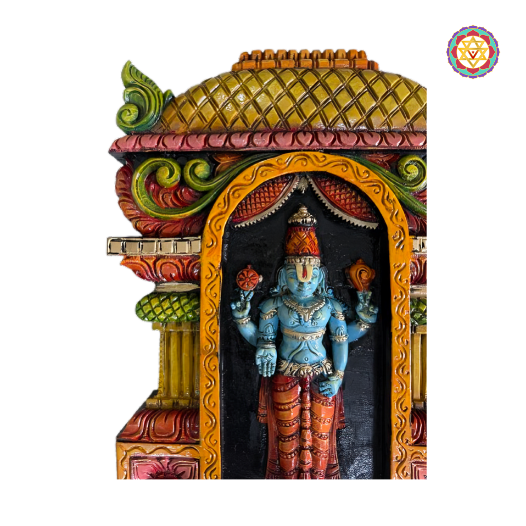 handcrafted balaji wood wall decor panel