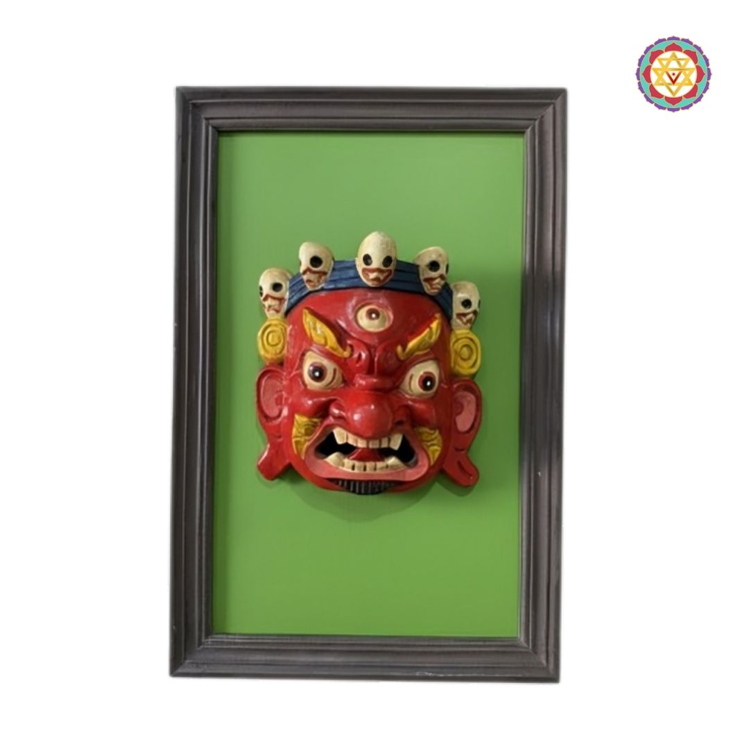 bhairava wall art wooden handcrafted home décor