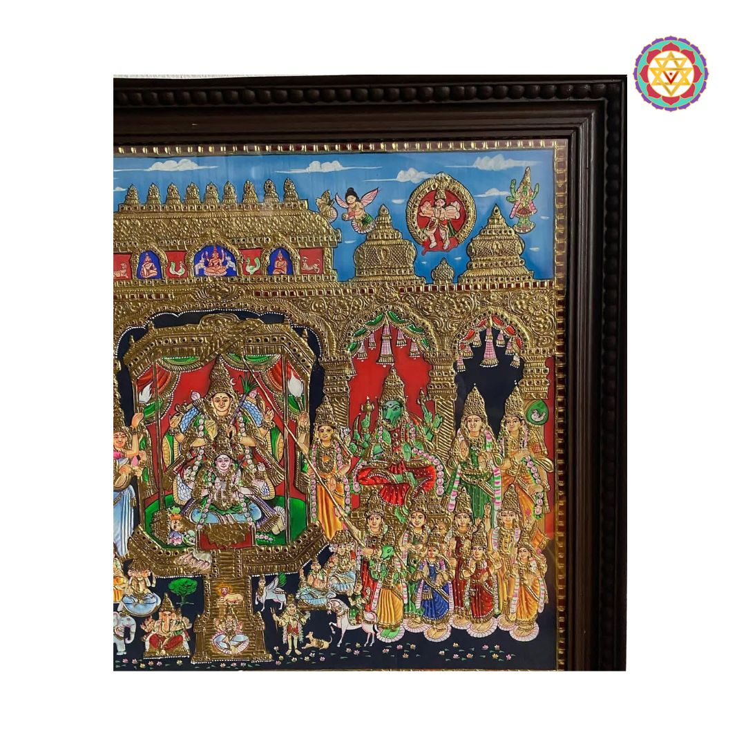 goddess tripura sundari god statue wall art