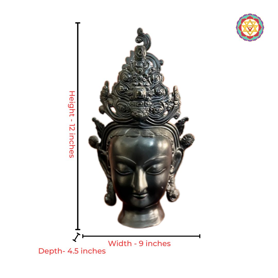 brass laxmi idol antique finish devotional piece