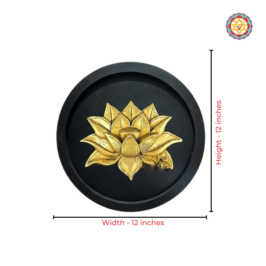 Spiritual brass wall decor set for home interiors