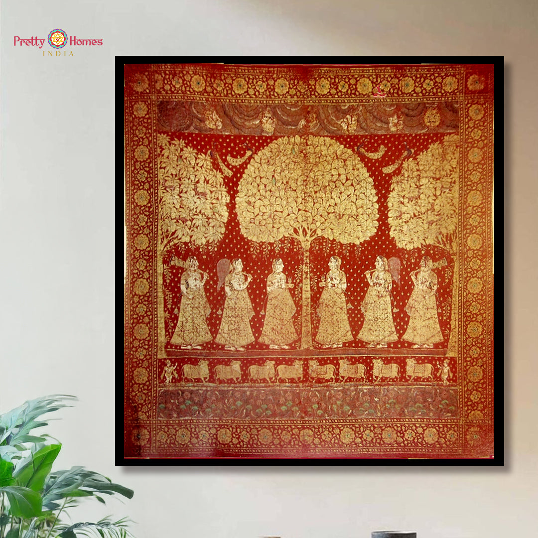 Elegant handcrafted decor set with traditional heritage-inspired motifs