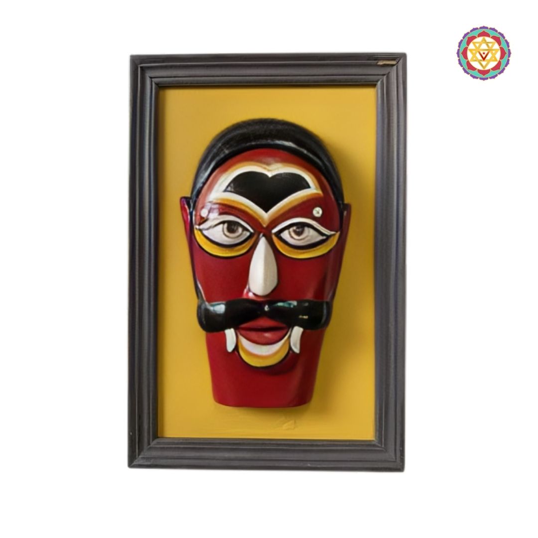 framed theyyam protector wall art kerala tradition