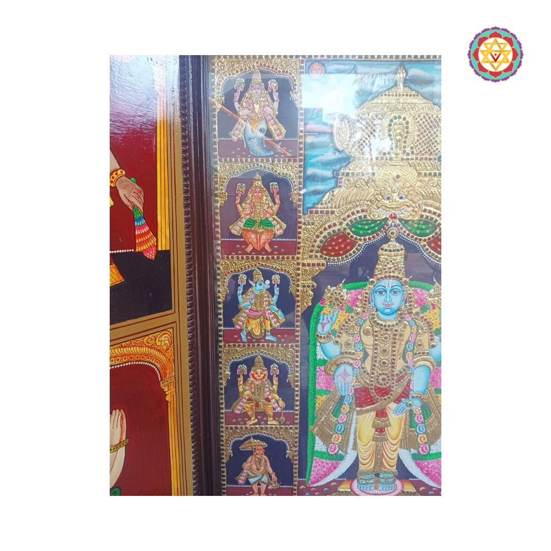 south indian balaji god statue tanjore art