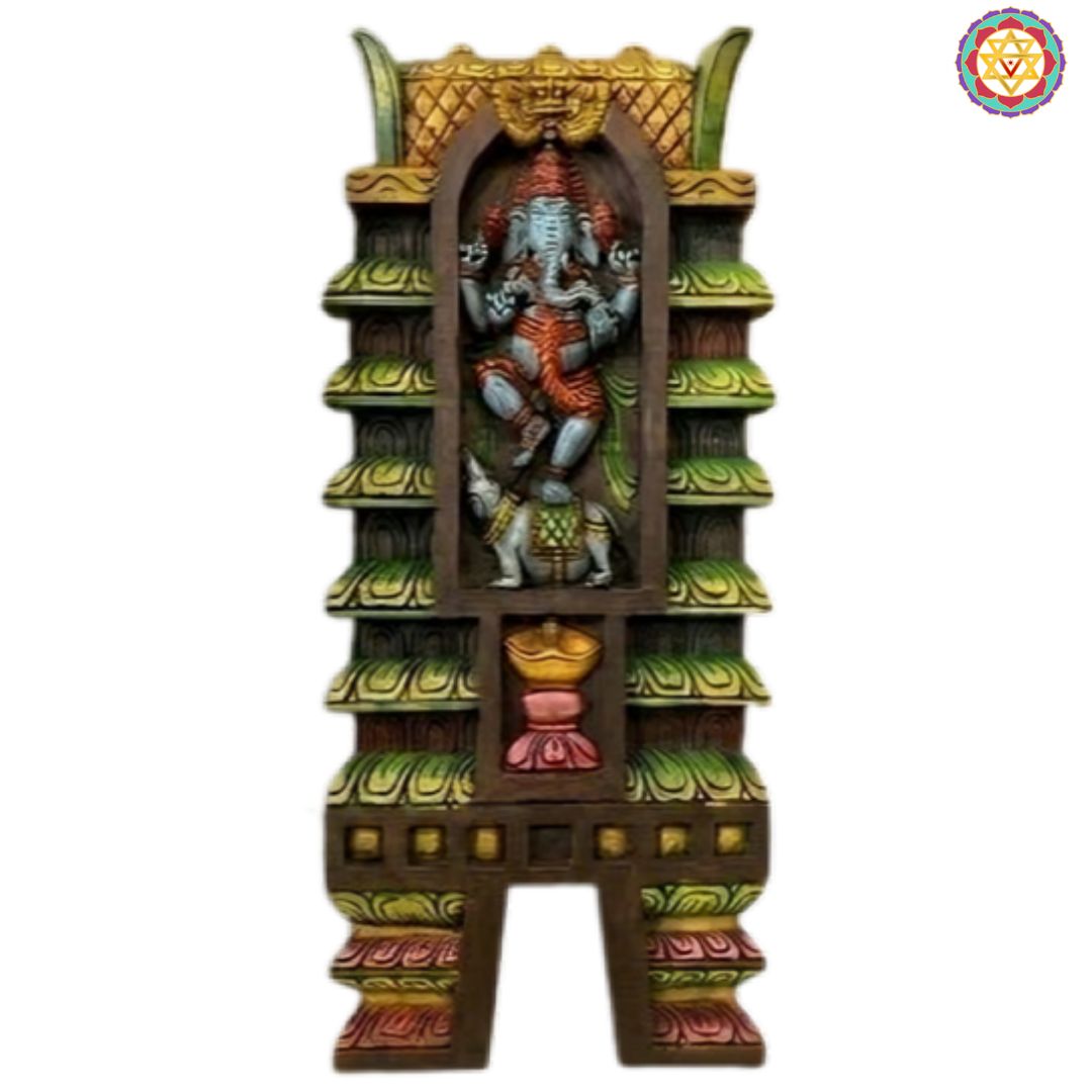 handcarved wooden wall decor ganesh home