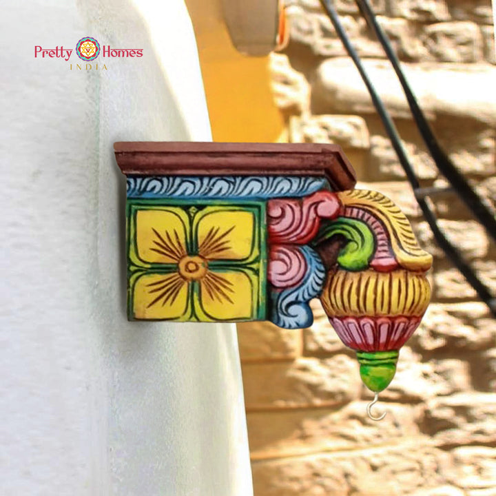 hand carved bird wooden bracket decorative wood art corbel