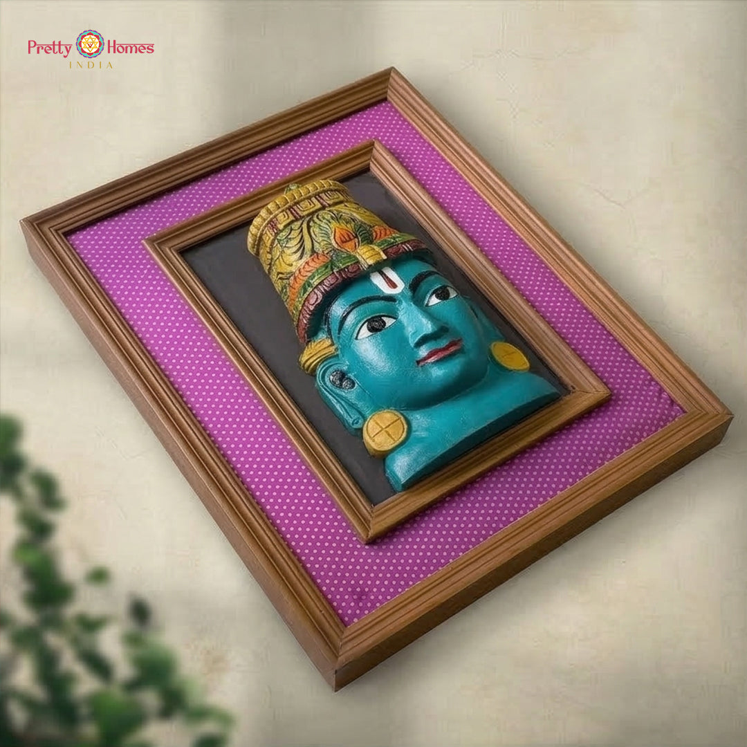lakshmi wooden wall decor traditional indian style