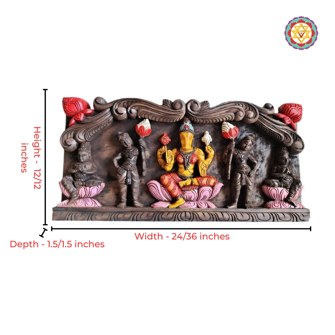 Close-up detailing of decorative set with fine artisan carving patterns
