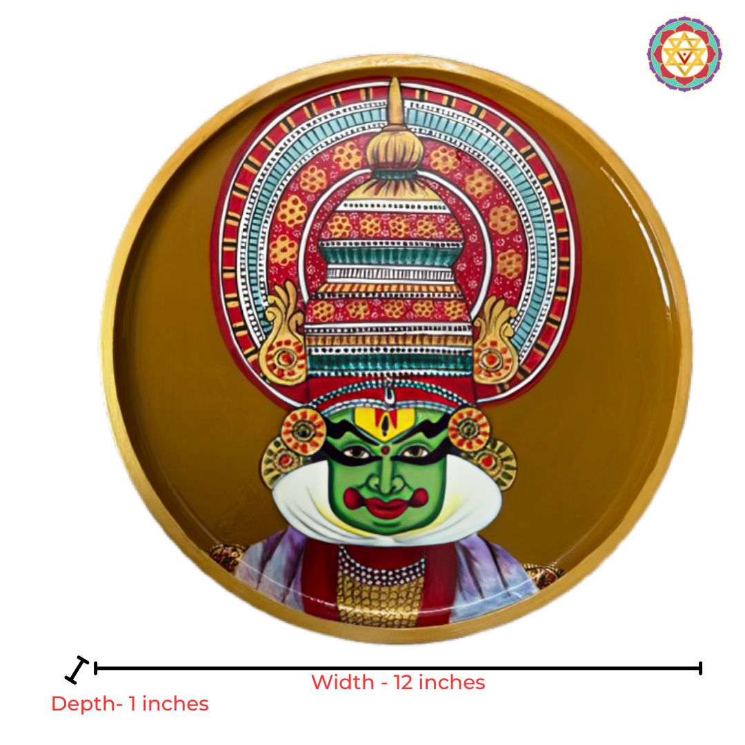 hand painted wooden decorative items kathakali wall decor