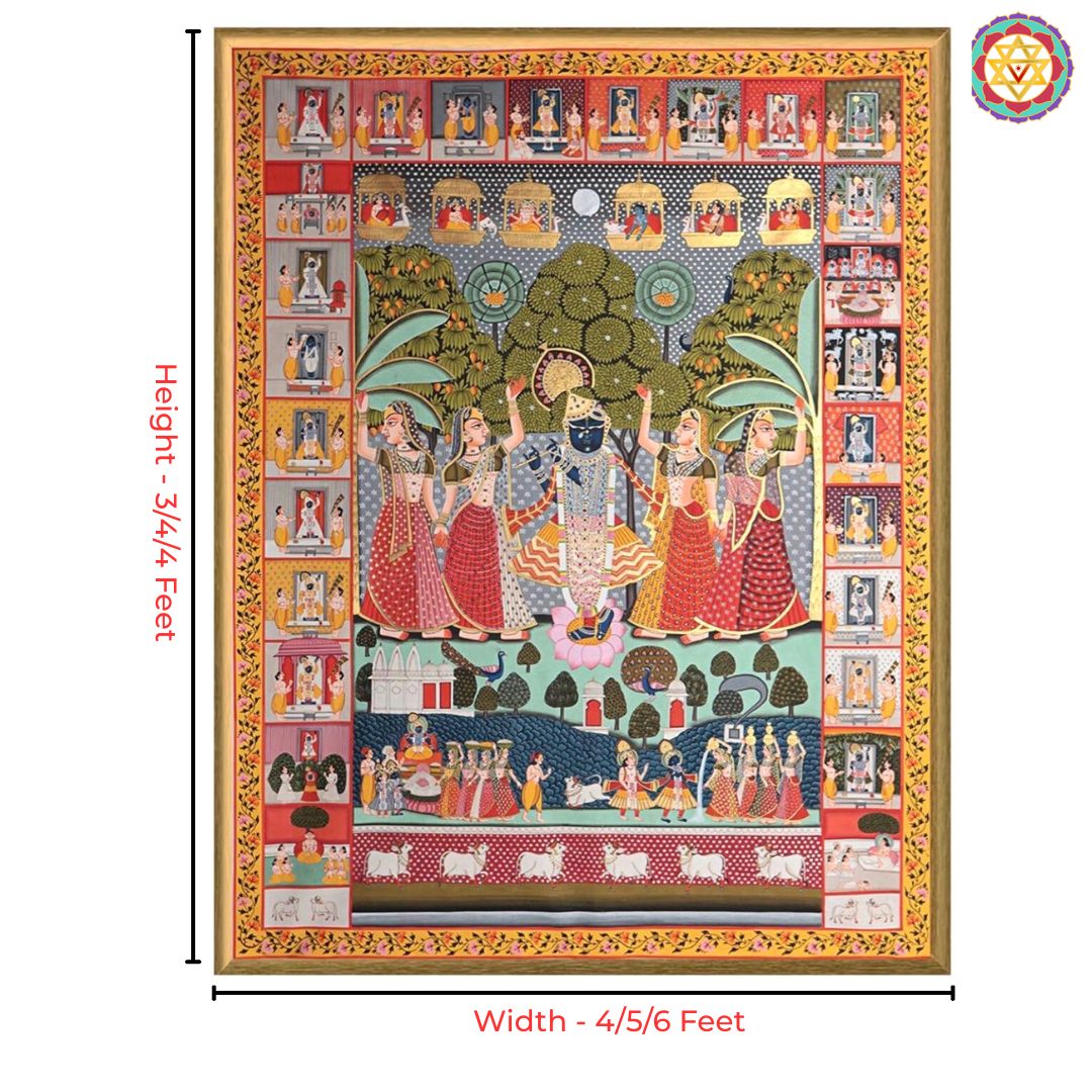 Hand painted paintings of Sharad Swaroop Shrinathji.