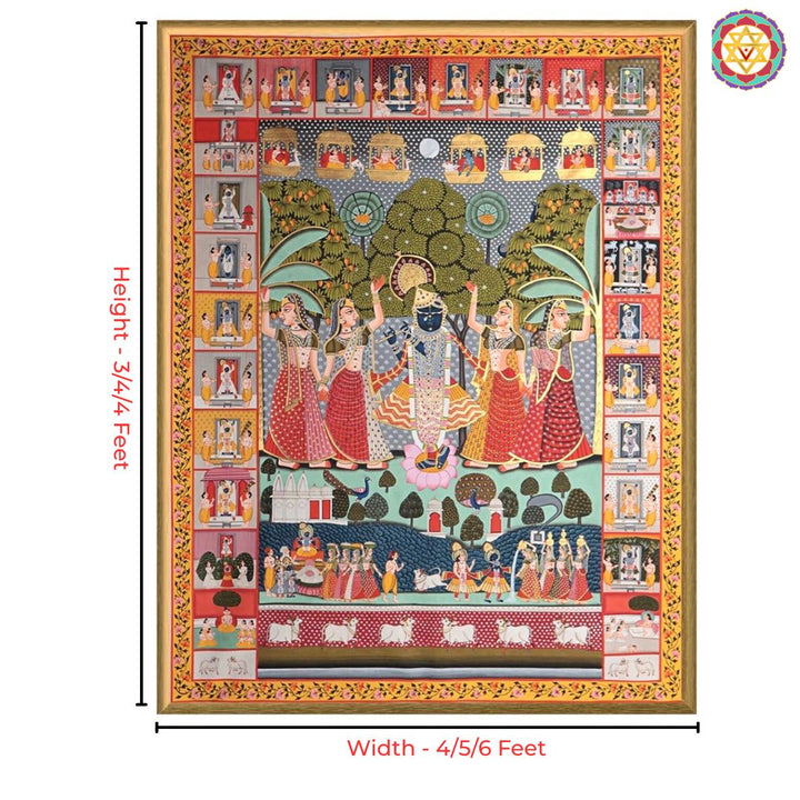 Hand painted paintings of Sharad Swaroop Shrinathji.