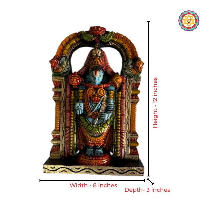 wooden balaji god idol for pooja room
