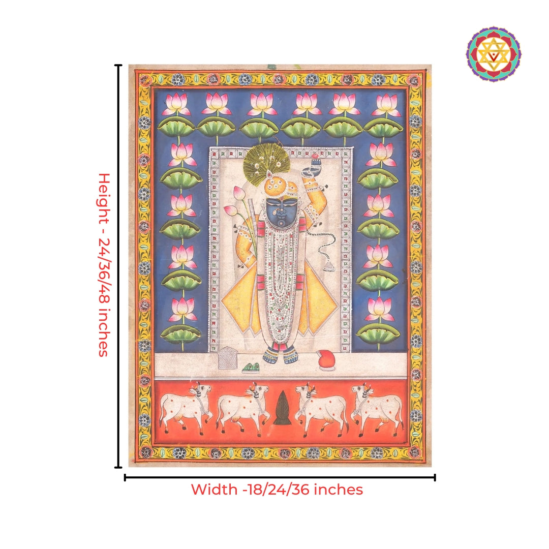 Shrinathji Pichwai painting for sacred wall decor