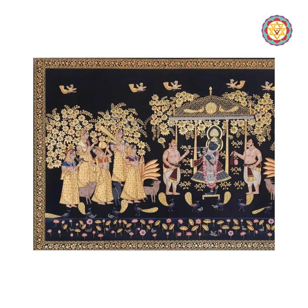 Shrinathji Pichwai painting for Indian home and pooja room decor