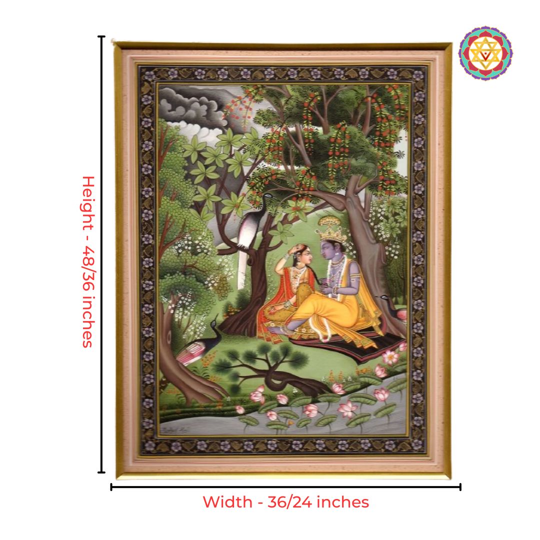 pichwai painting nature inspired serene artwork