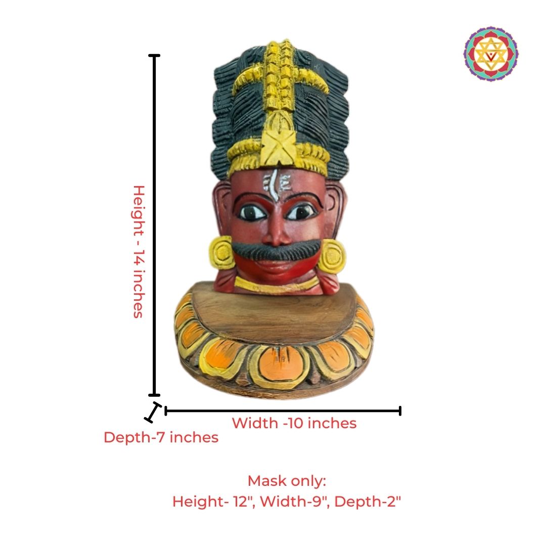 home wall decor items wooden Shiva idol