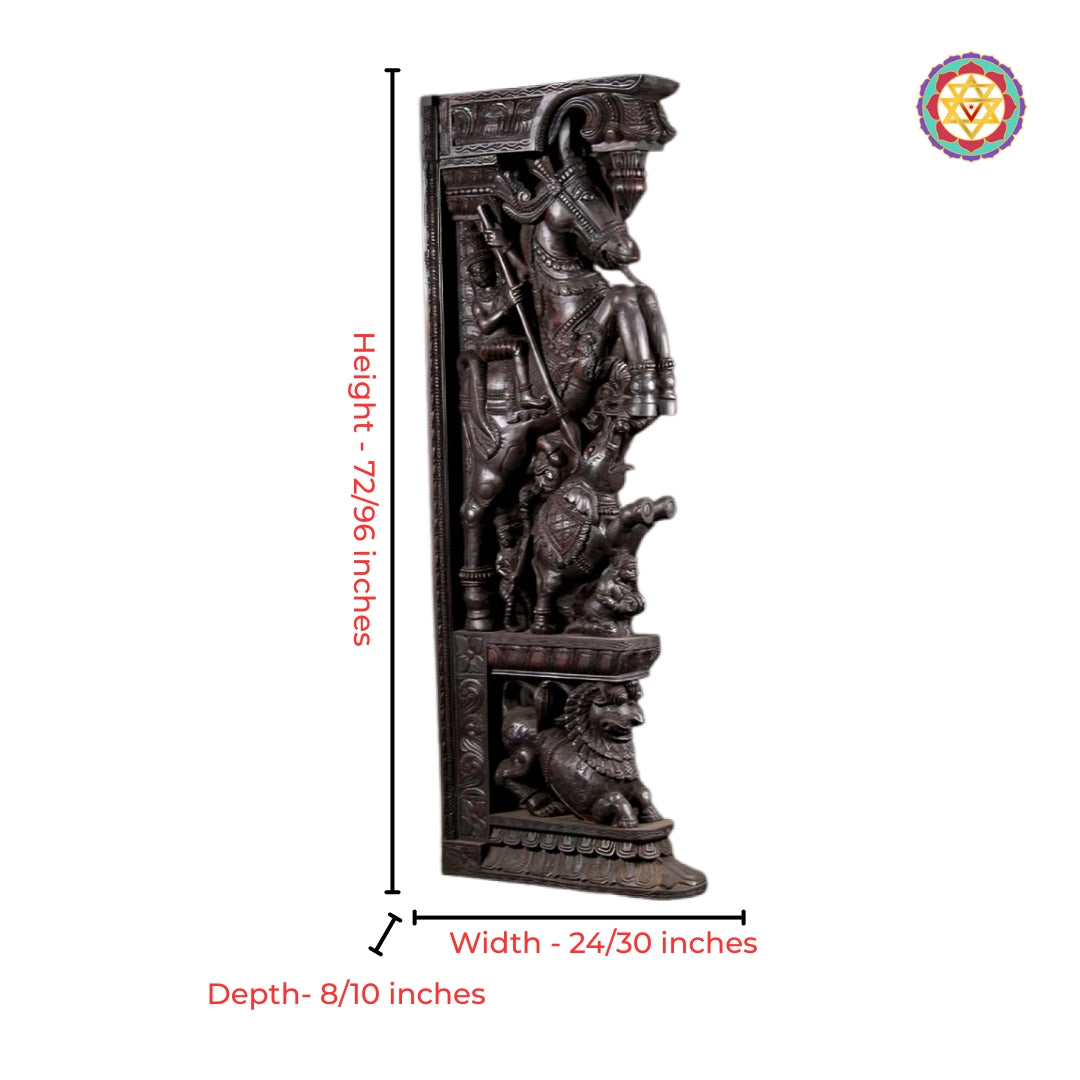 Yali Corbels Wooden Decorative Panels for Homes in India