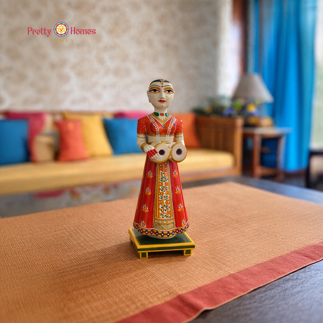 wooden decorative items rajasthani dolls decor