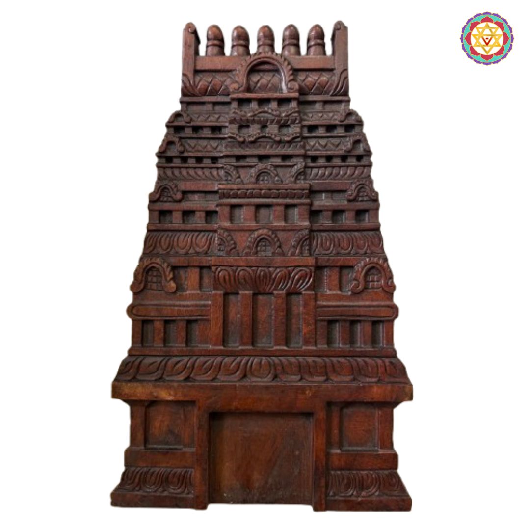 wooden decorative items temple gopuram wall decor
